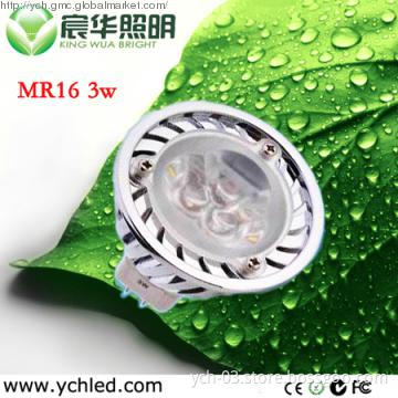 energy saving MR16 3W led spotlight 3 years of warranties